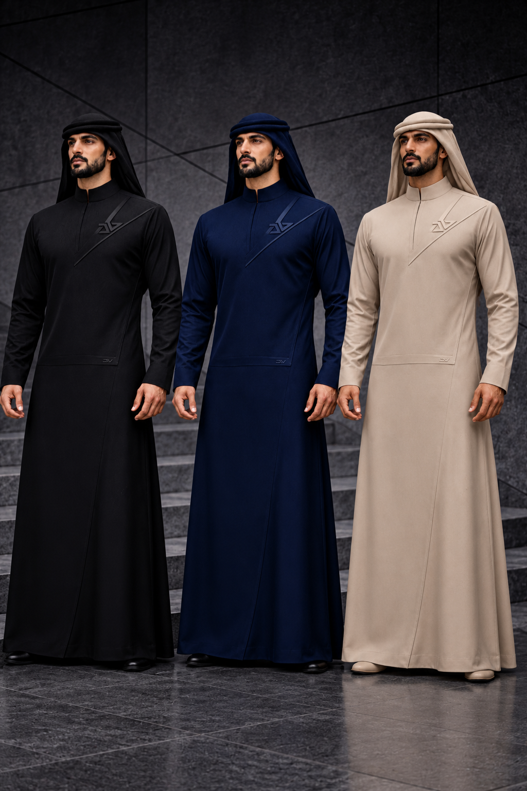 SAHRA-collectie in zwart, blauw en beige